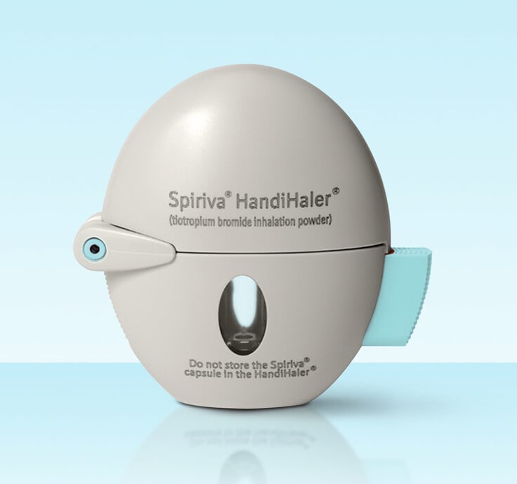 Handihaler ovoid inhaler