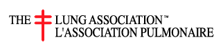 The Lung Association bilingual logo featuring the Cross Lorraine